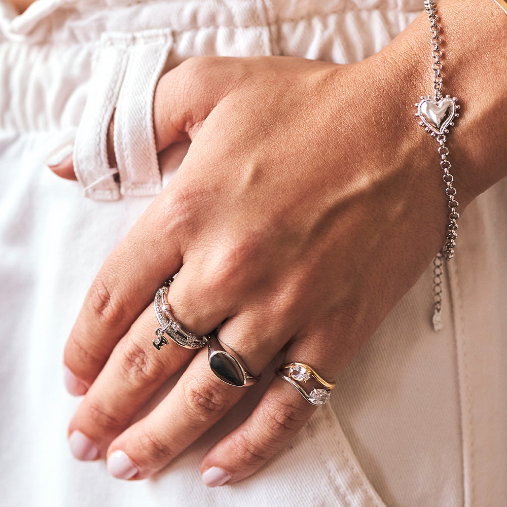 Pulseira Bisou Prata