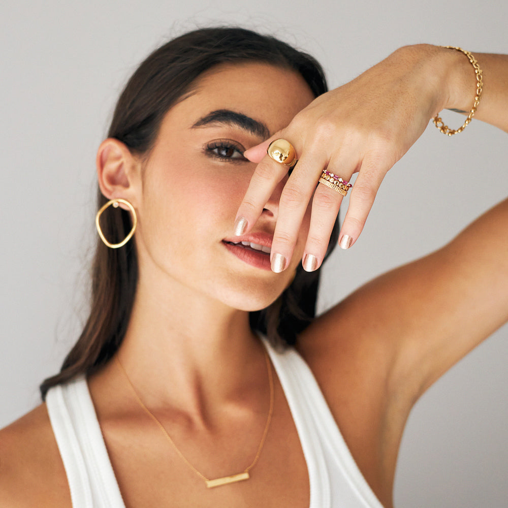 Anel Dot Dourado