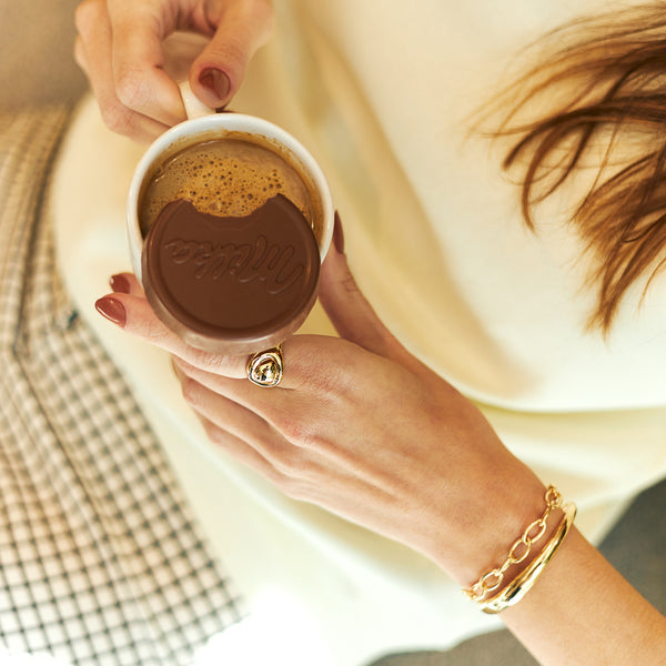Anel Coffee Dourado