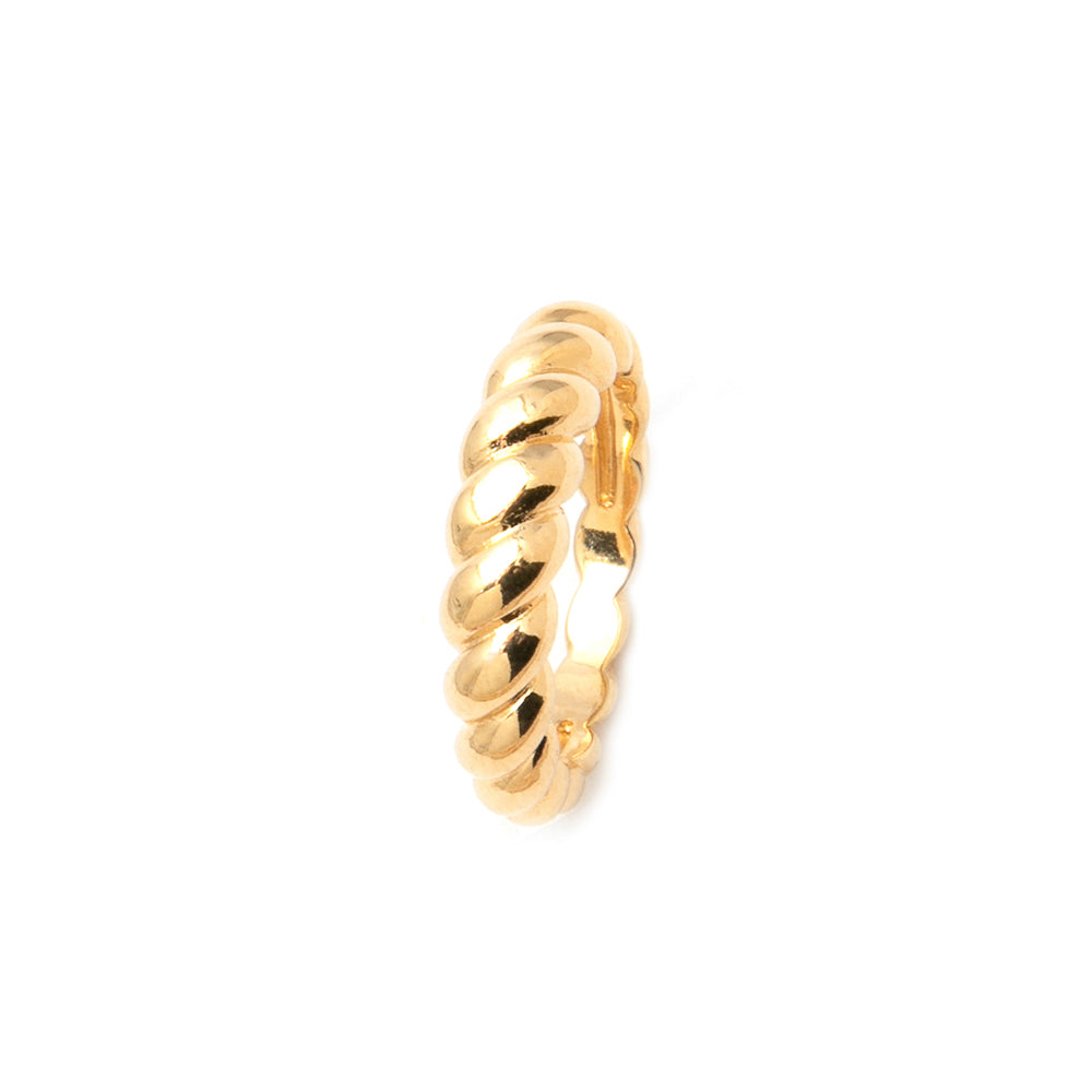 Anel Ondas Dourado