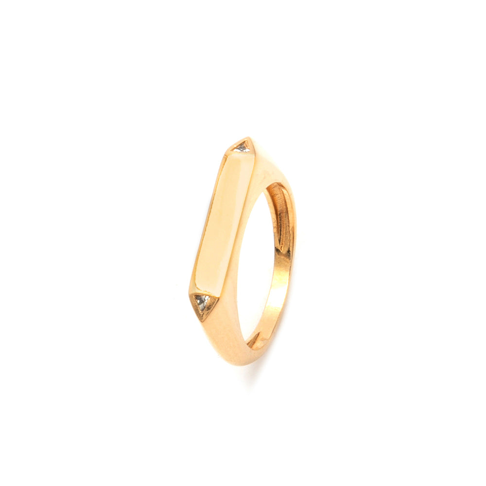 Anel Rosa Dourado