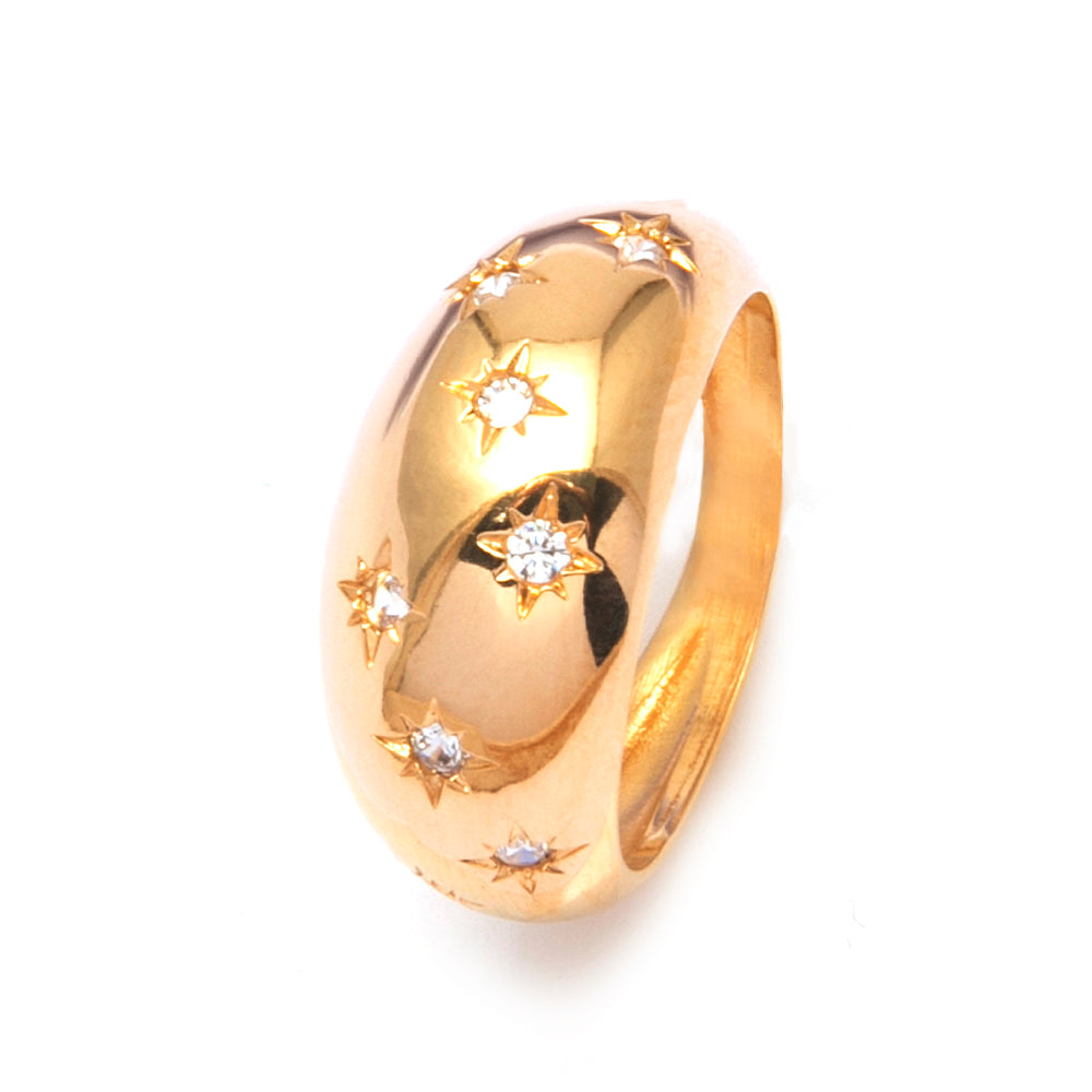 Anel Stardust Dourado