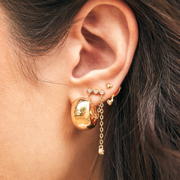 Argola Downtown Dourada