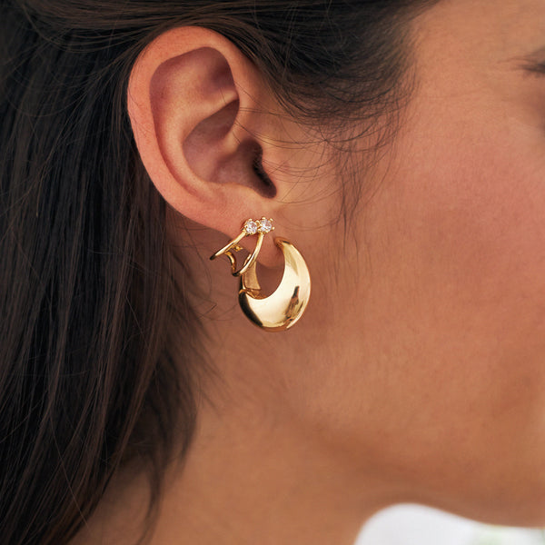 Argola Drop Dourada