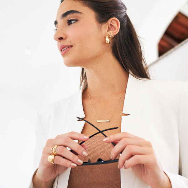 Argola Drop Dourada