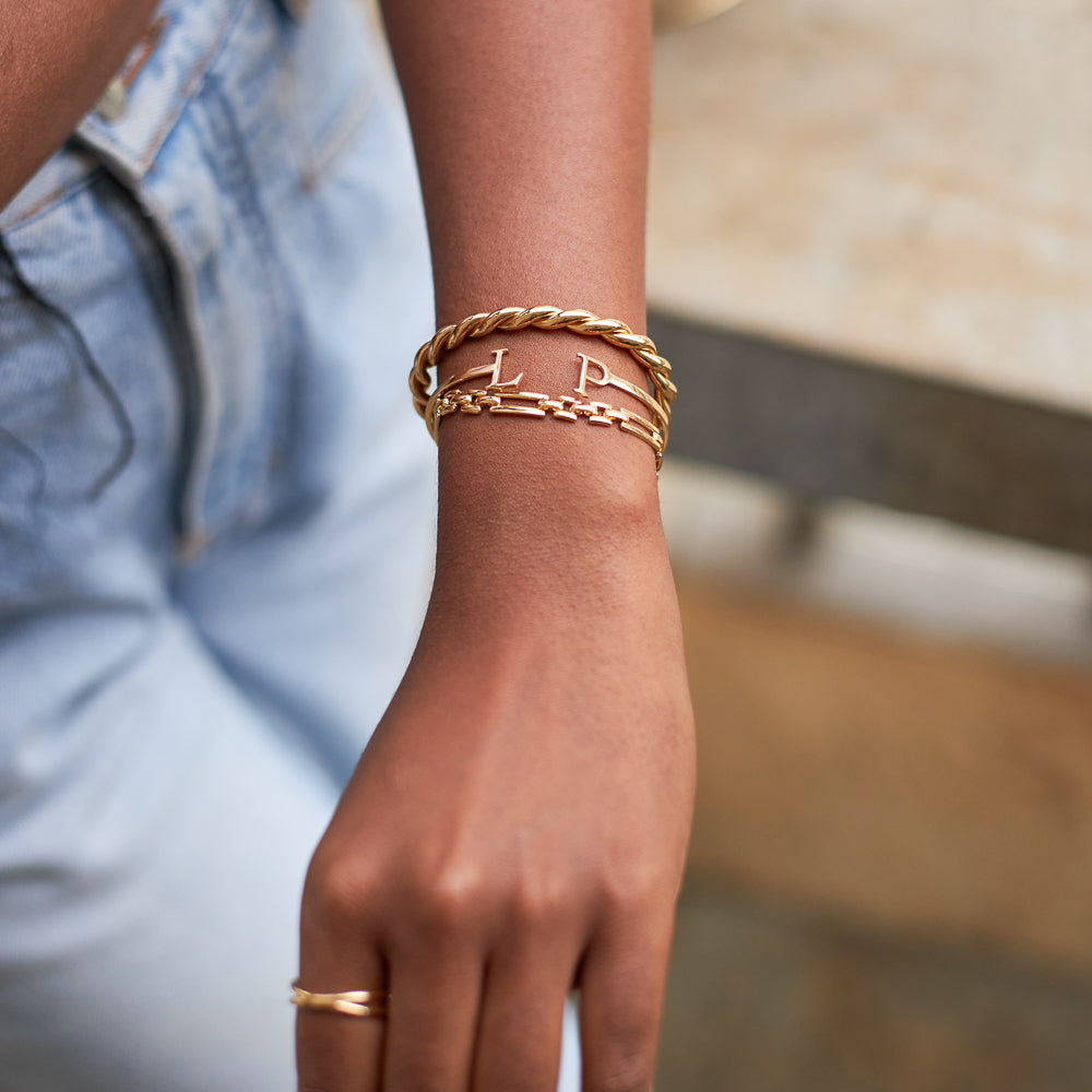 Bracelete Personalizado Dourado