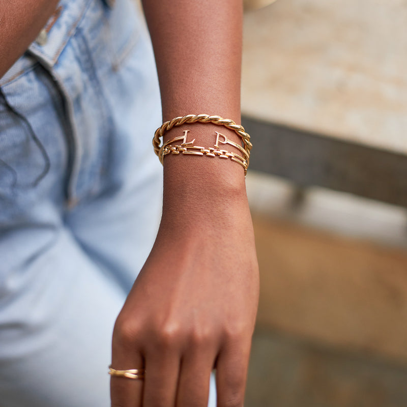 Bracelete Personalizado Dourado