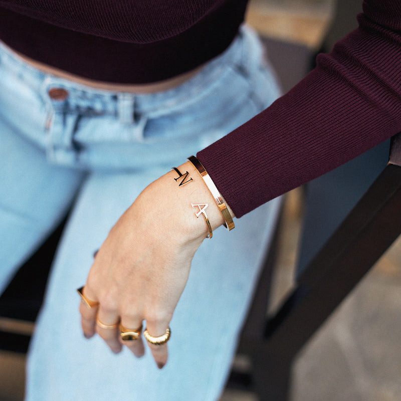 Bracelete Personalizado Dourado
