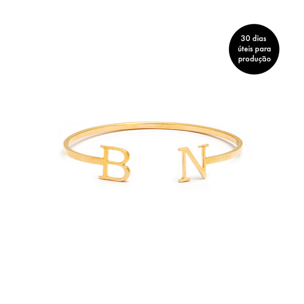 Bracelete Personalizado Dourado