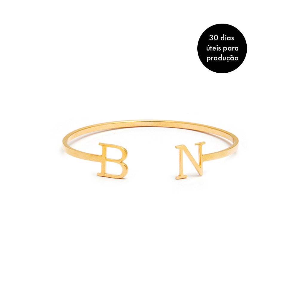 Bracelete Personalizado Dourado