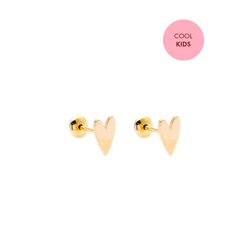 Brinco Heart Kids Dourado