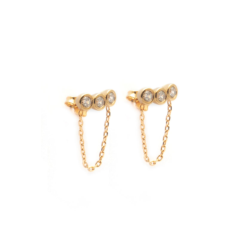 Brinco Tria Dourado
