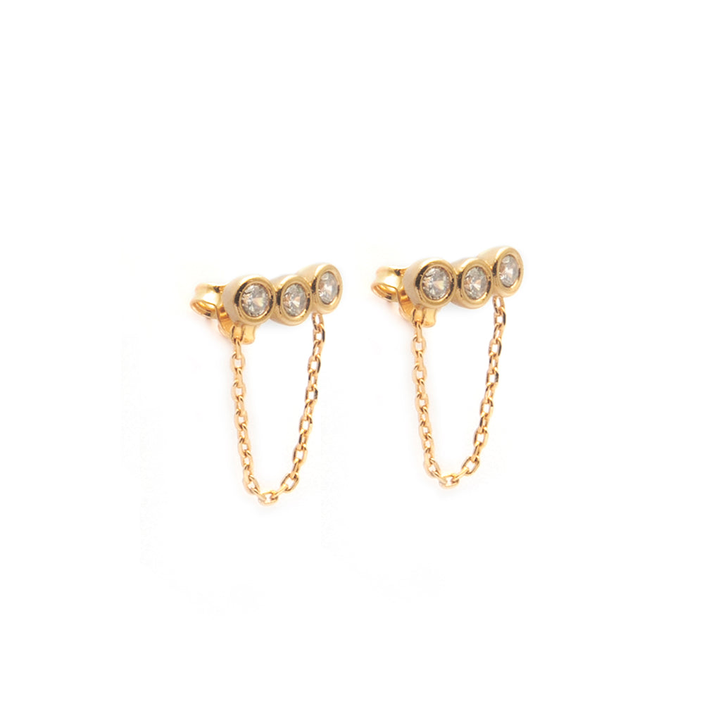 Brinco Tria Dourado
