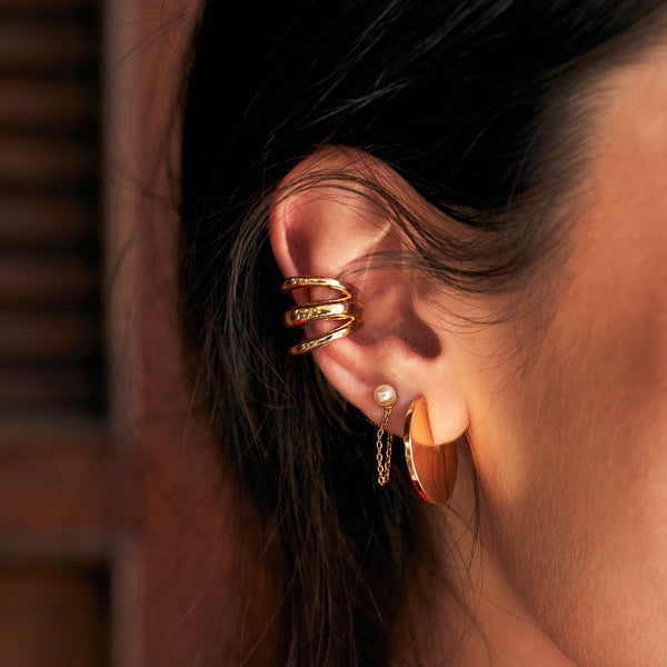Brinco Fold Dourado