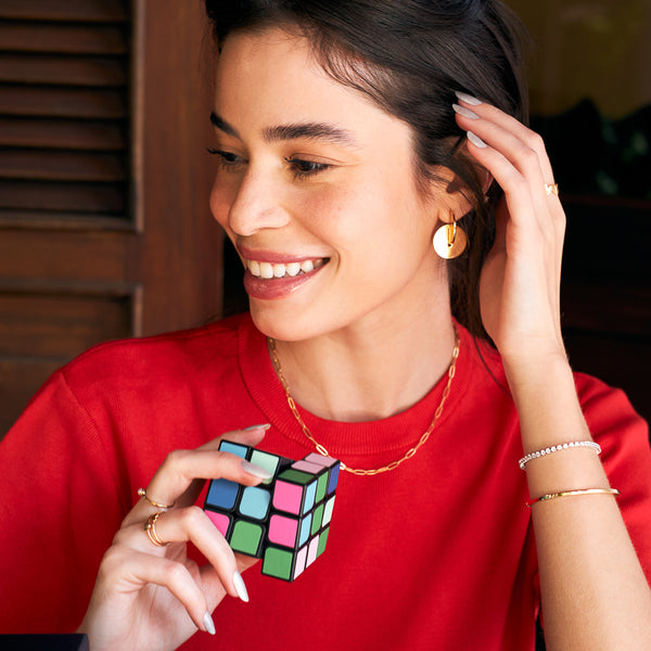 Brinco Fold Dourado