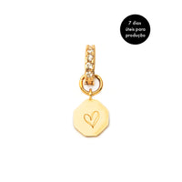 Charm ILY Dourado