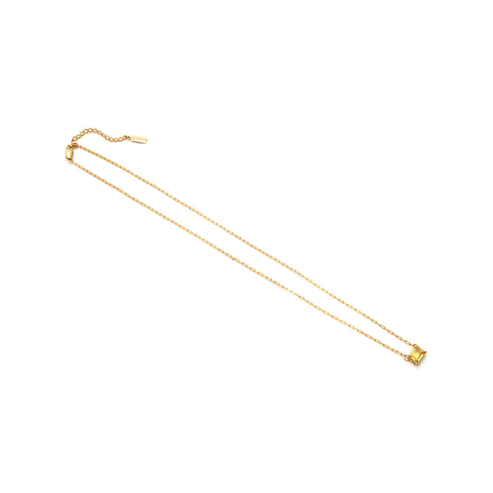 Colar Âmbar Dourado