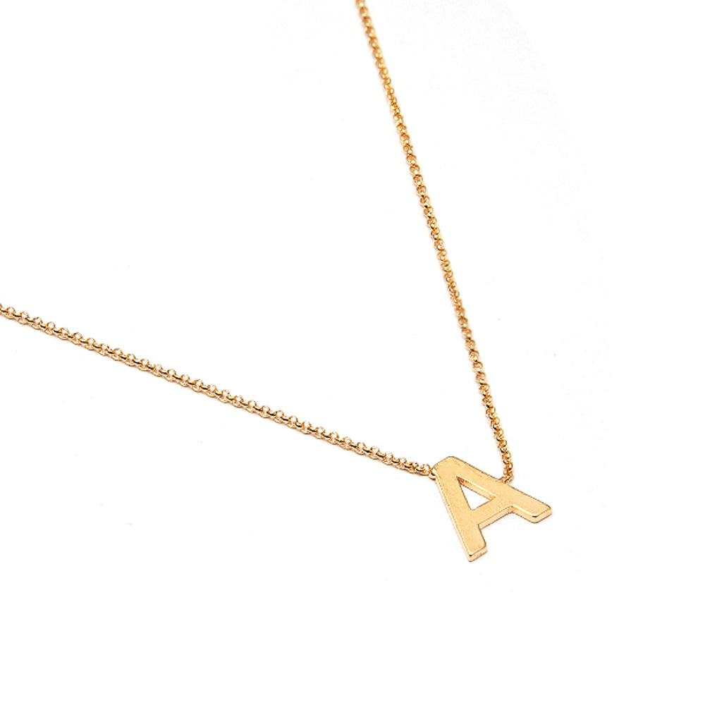 Colar Letra Dourado