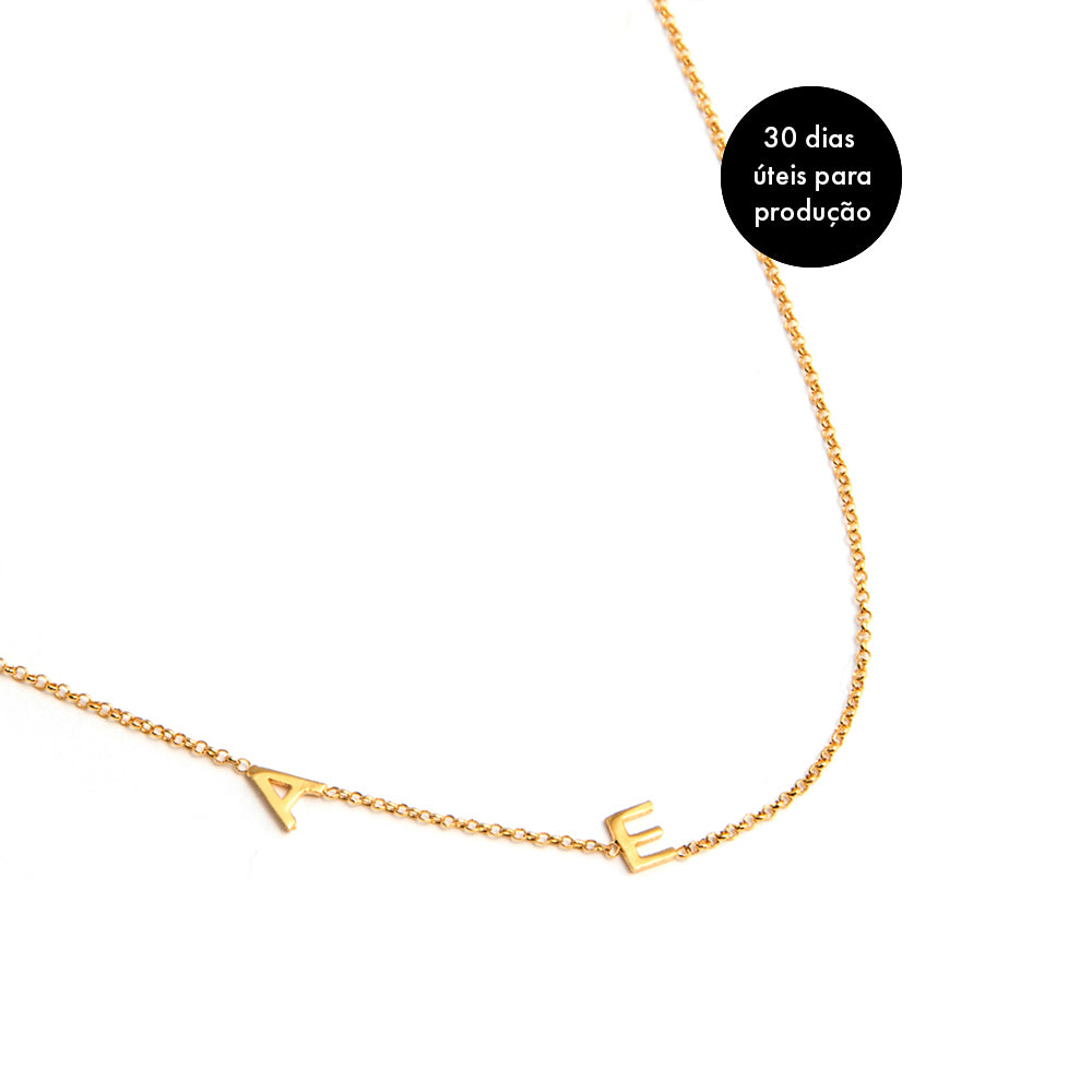 Colar Lila Dourado