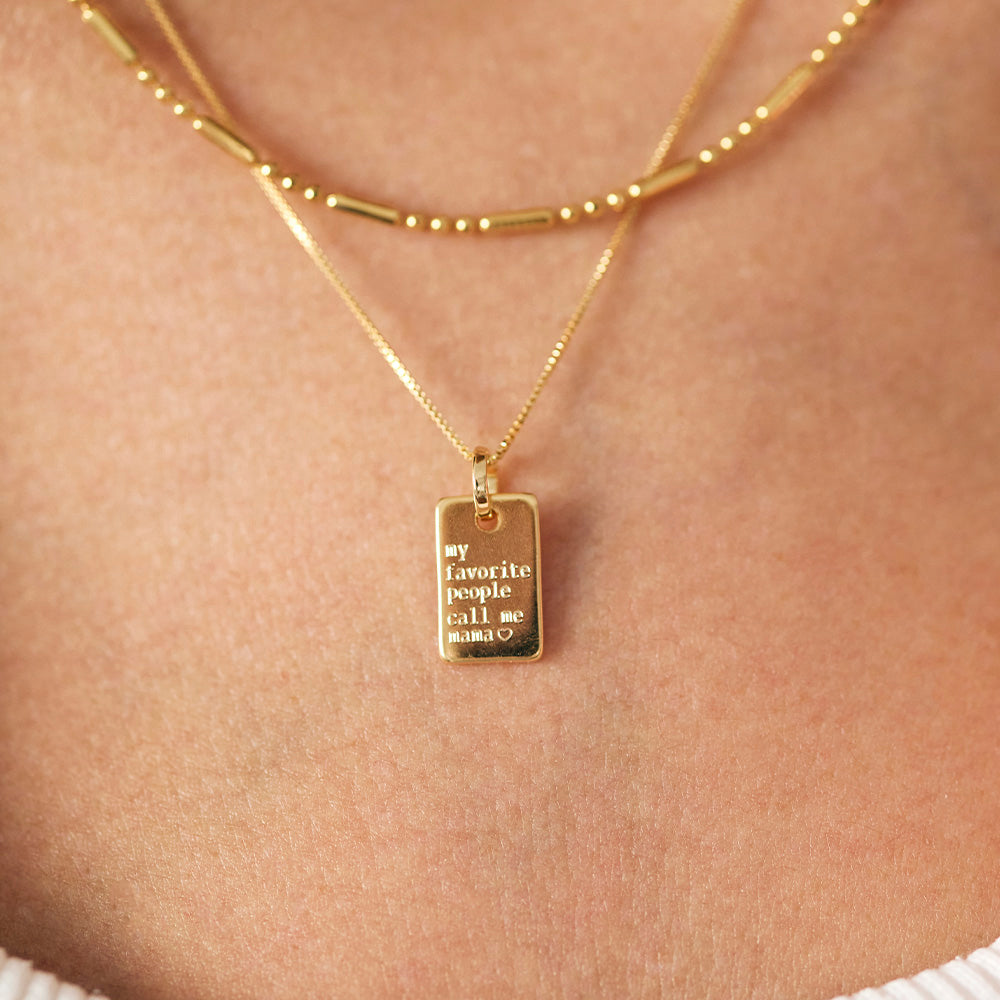 Colar Love Note Dourado