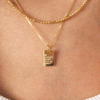 Colar Love Note Dourado