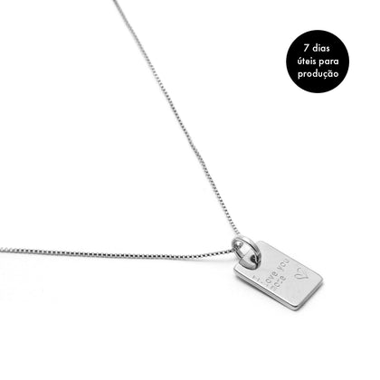 Colar Love Note Prata