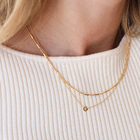 Colar Mini Letter Dourado