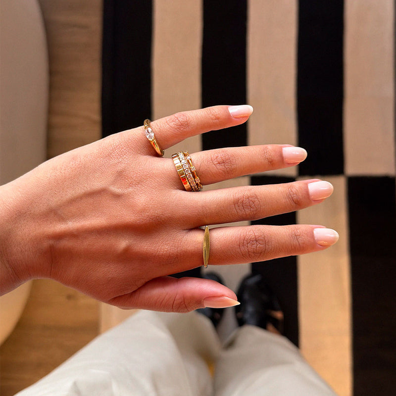Anel Crown Dourado