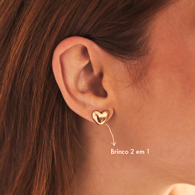 Brinco Cupid Dourado