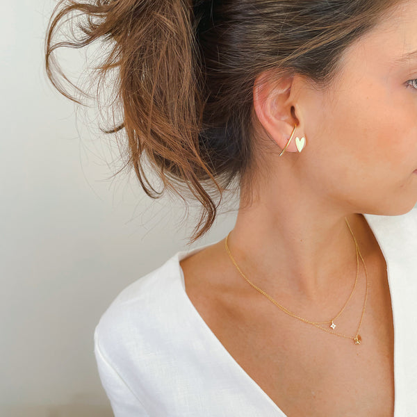 Brinco Heart Dourado