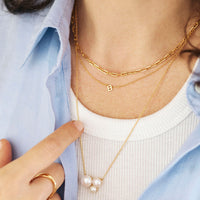 Colar Mini Letter Dourado