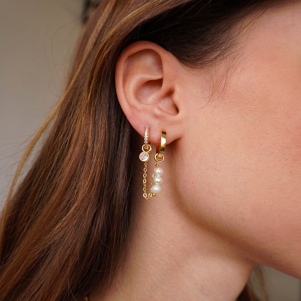 Argola Lizzie P Dourada