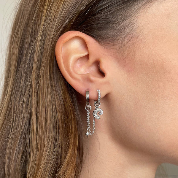 Argola Lizzie P Prata