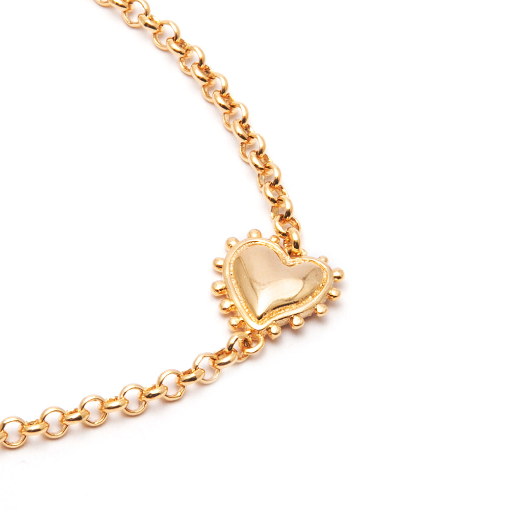 Pulseira Bisou Dourada