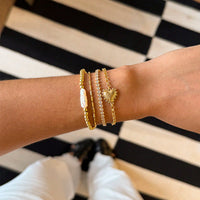 Pulseira Bisou Dourada