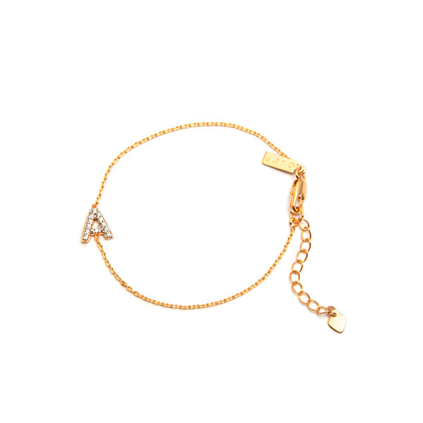 Pulseira Letter Dourada