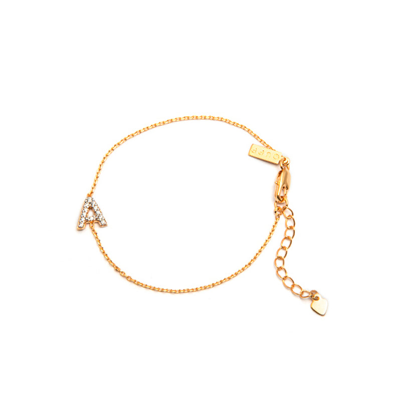 Pulseira Letter Dourada