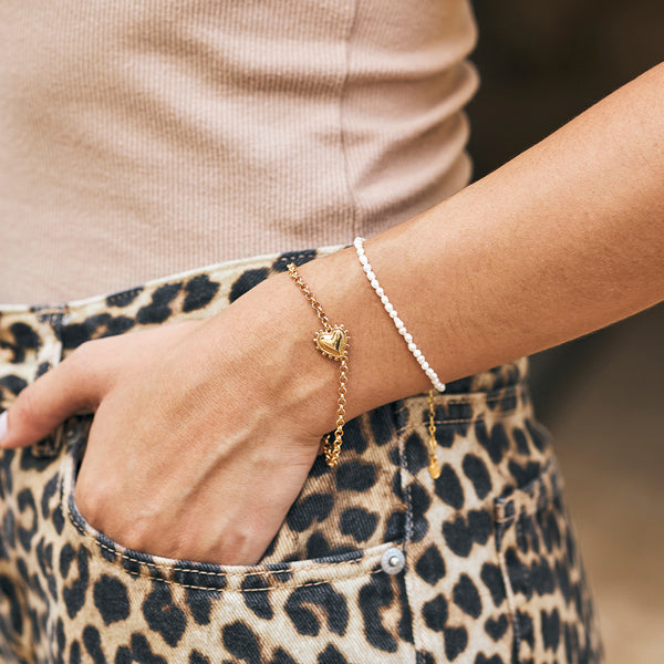 Pulseira Bisou Dourada