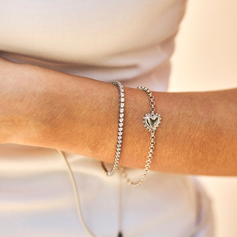 Pulseira Bisou Prata